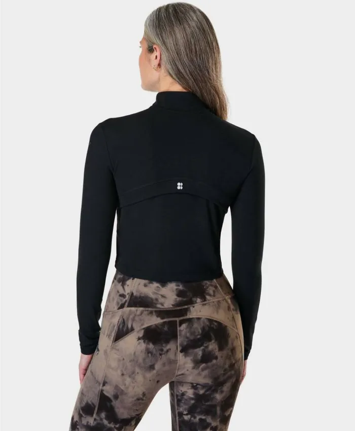 Sweaty Betty Super Soft Half Zip Black Clothing Sweatshirts Hoodies