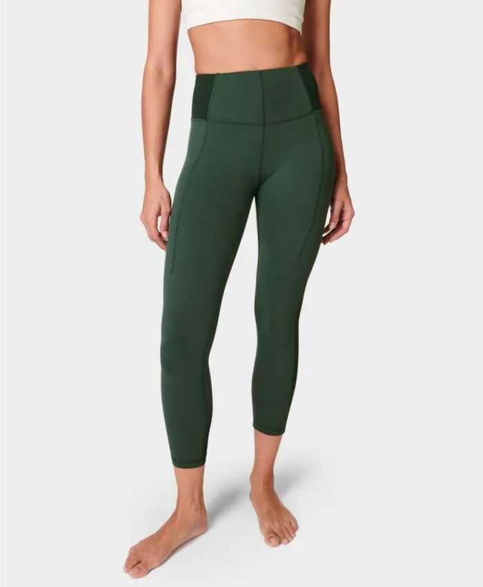Sweaty Betty Super Soft Ribbed 78 Yoga Leggings Trek Green Clothing 78 Length Sweaty Betty Super Soft Ribbed 78 Yoga Leggings Trek Green Clothing 78 Length
