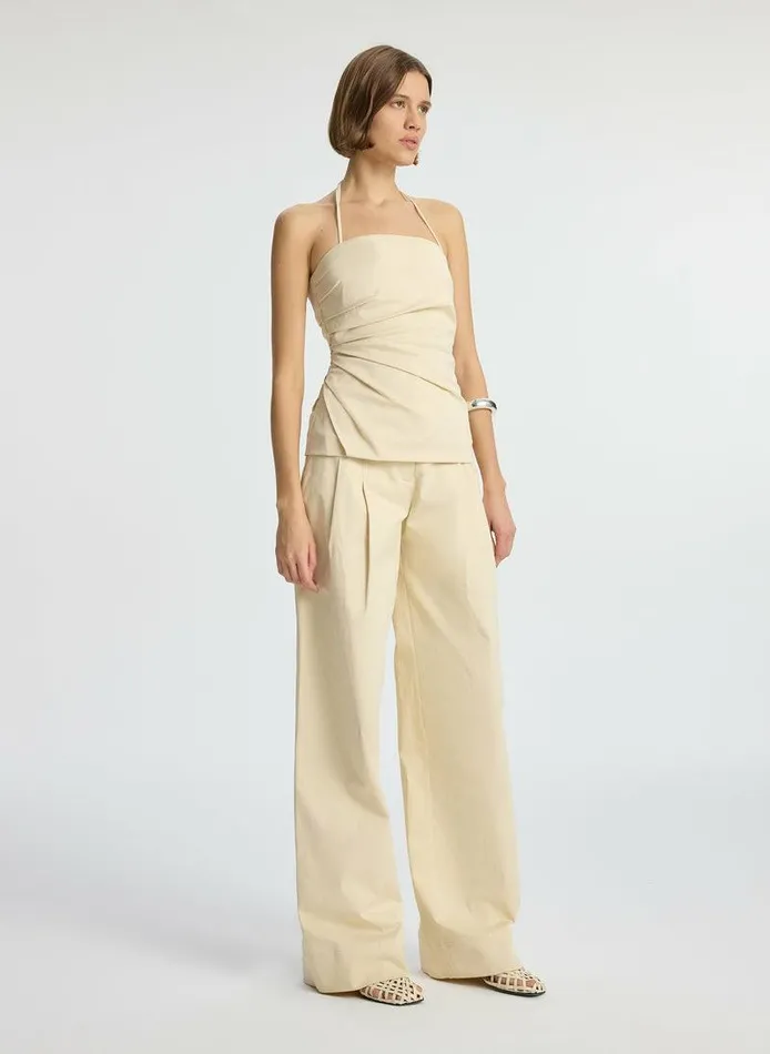 Swim Women ALC Bennett Sateen WideLeg Pant Beige