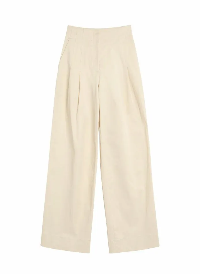 Swim Women ALC Bennett Sateen WideLeg Pant Beige Swim Women ALC Bennett Sateen WideLeg Pant Beige