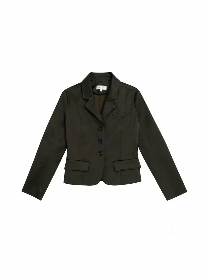 Swim Women ALC Fallon Sateen Shrunken Jacket Mossy Swim Women ALC Fallon Sateen Shrunken Jacket Mossy