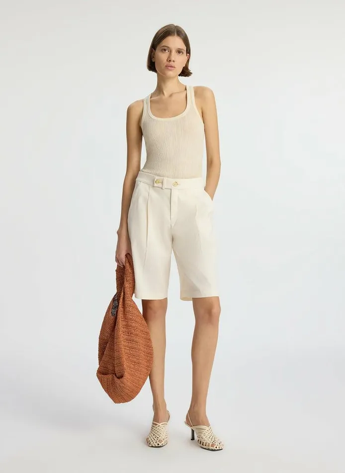 Swim Women ALC Nico Stretch Linen Short Buttercream