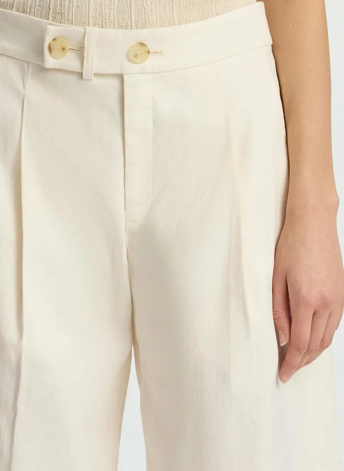 Swim Women ALC Nico Stretch Linen Short Buttercream Swim Women ALC Nico Stretch Linen Short Buttercream