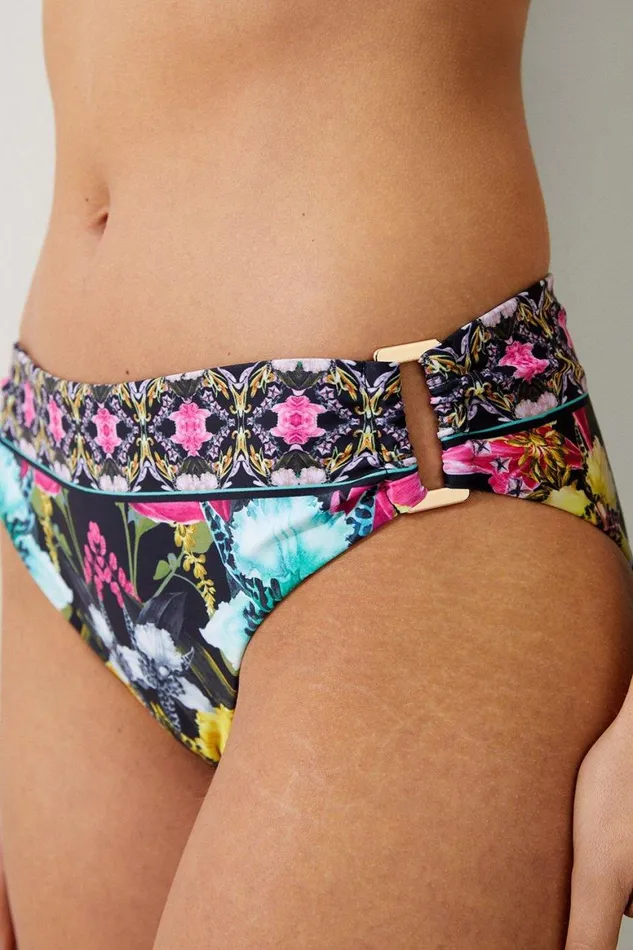 Swimwear Women Karen Millen Mirror Print Bikini Bottoms Multi