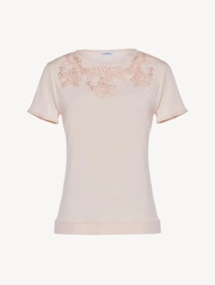Tshirt In Pink Sleepwear La Perla Camisoles
