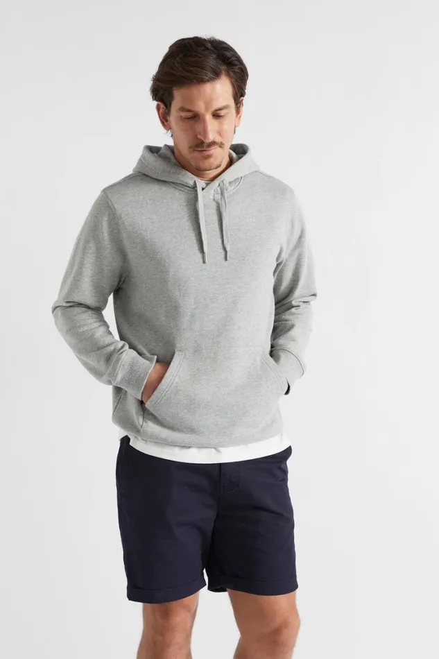 TShirts and Sweaters Man Seed Heritage Hooded Sweatshirt Grey Marle