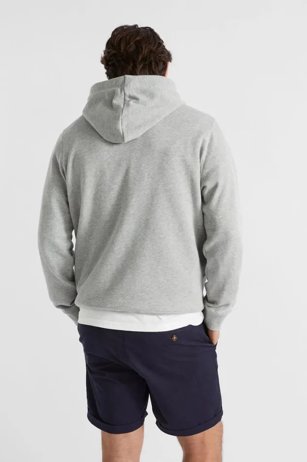TShirts and Sweaters Man Seed Heritage Hooded Sweatshirt Grey Marle