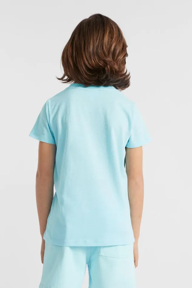 TShirts and Tops Boy Seed Heritage Slogan Tee Ocean Blue
