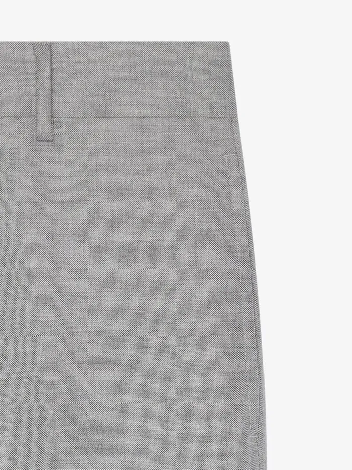 Tailored Pants In Wool Greywhite Men Givenchy Pants and Shorts