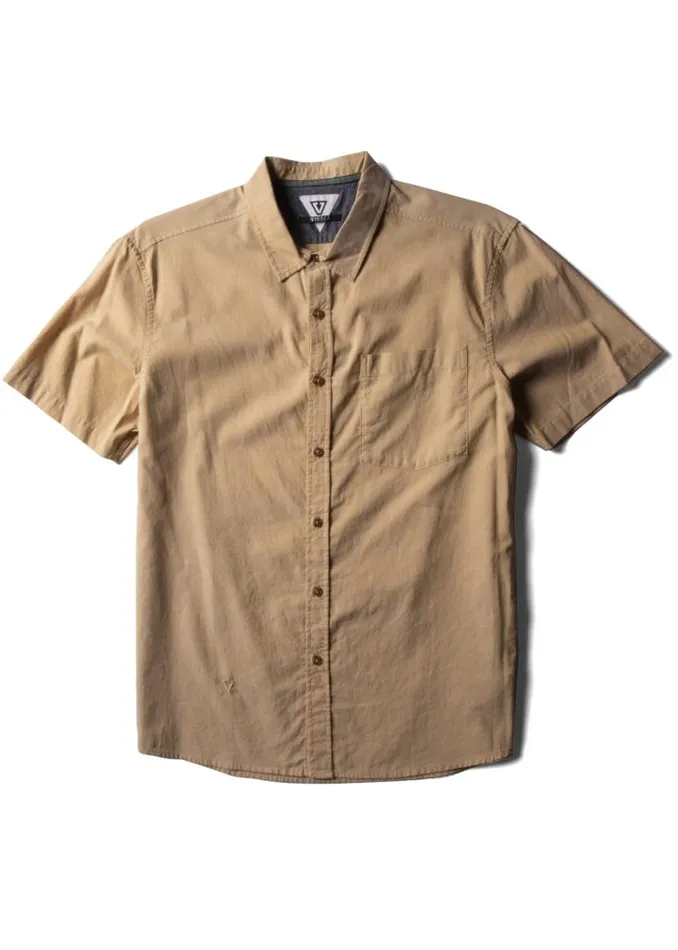 The Box Eco Ss Shirt Golden Hour Men Vissla Shirts and Flannels
