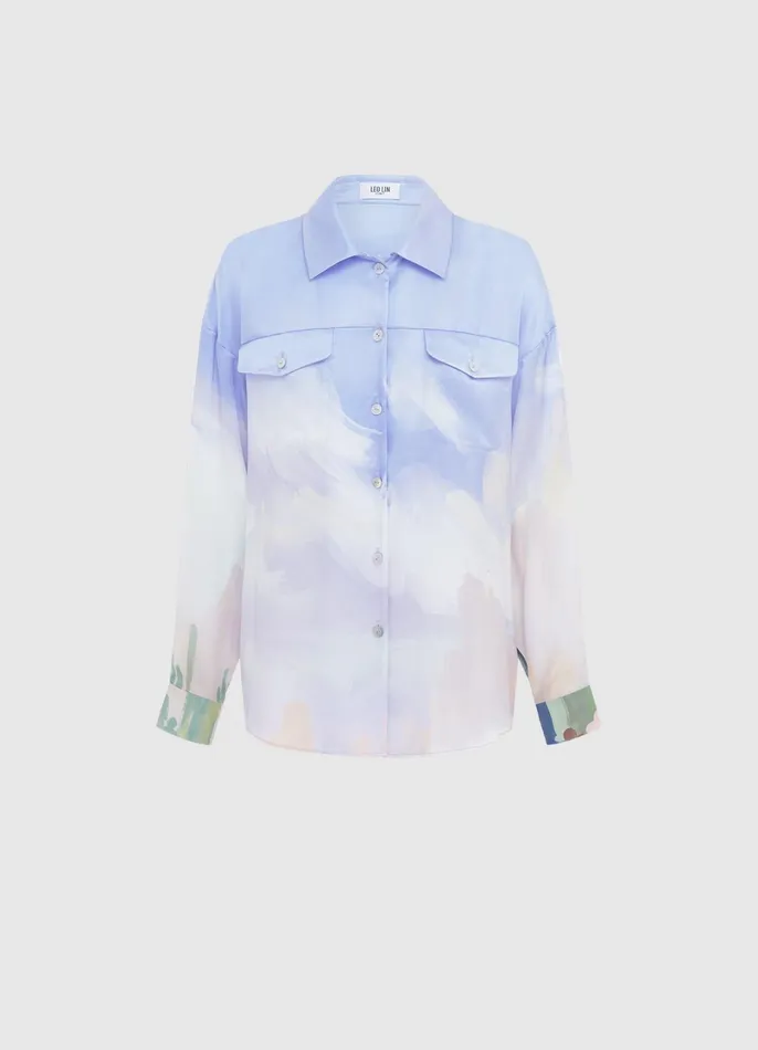 Tops and Shirts Women LEO LIN Mariella Blouse 8211 Jardin Print