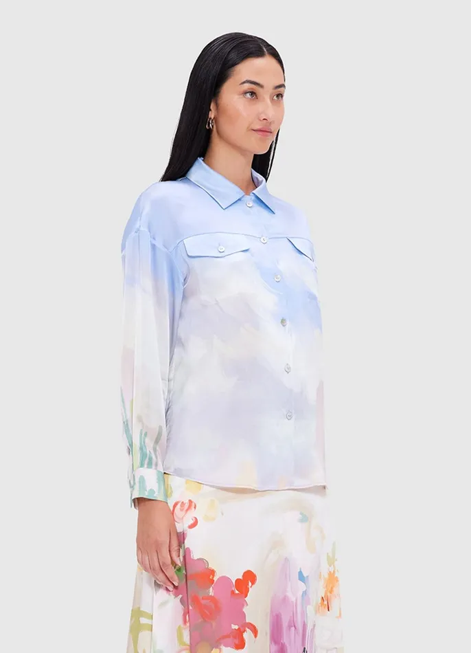 Tops and Shirts Women LEO LIN Mariella Blouse 8211 Jardin Print