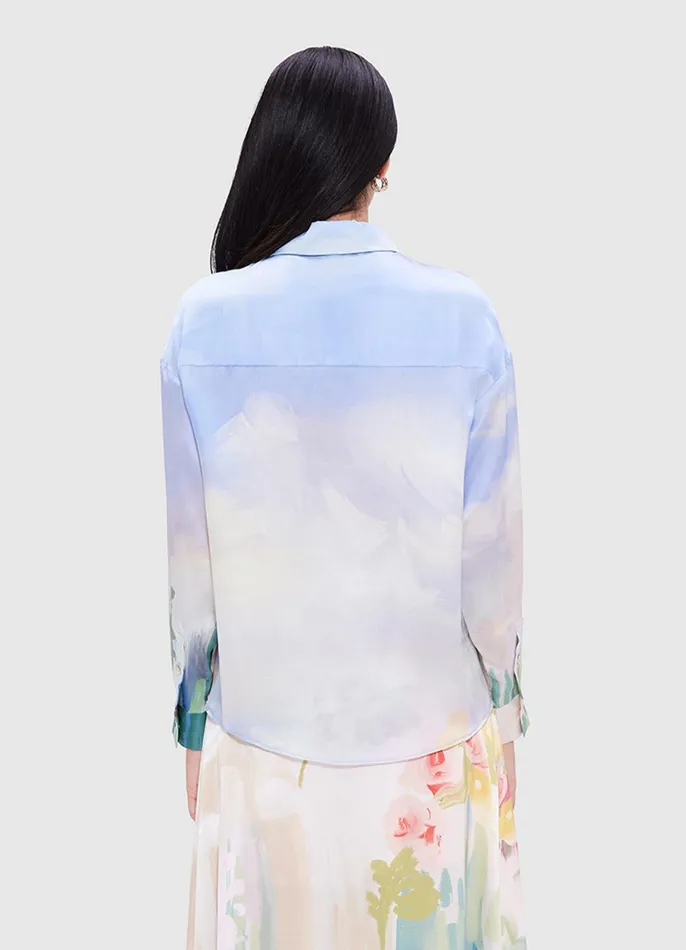 Tops and Shirts Women LEO LIN Mariella Blouse 8211 Jardin Print