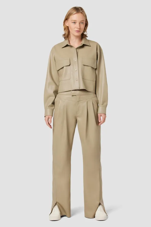 Tops and Sweaters Women Hudson Jeans Cropped Oversized Shirt Chinchilla Tops and Sweaters Women Hudson Jeans Cropped Oversized Shirt Chinchilla