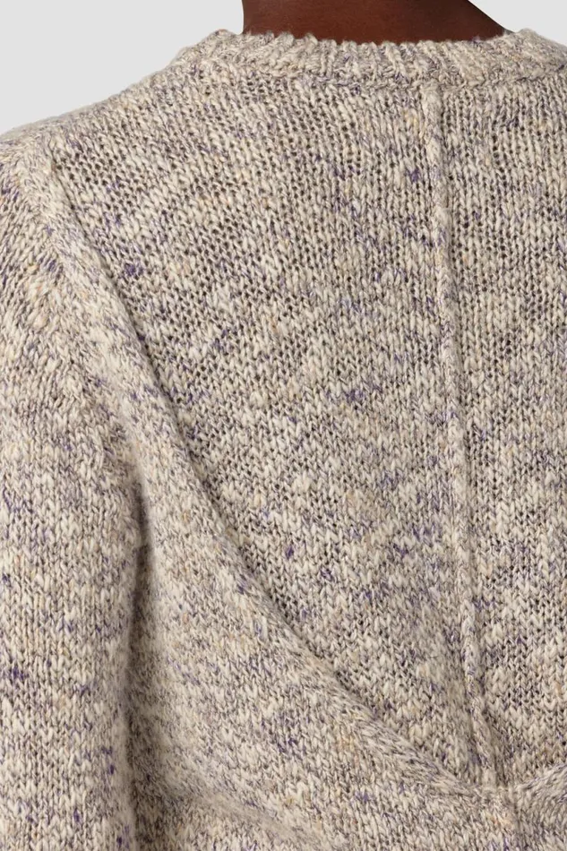 Tops and Sweaters Women Hudson Jeans Draped V Back Sweater Marbled Gray Tops and Sweaters Women Hudson Jeans Draped V Back Sweater Marbled Gray