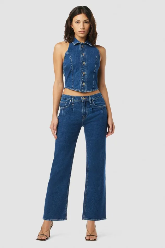 Tops and Sweaters Women Hudson Jeans Halter Vest Rocky Blue Tops and Sweaters Women Hudson Jeans Halter Vest Rocky Blue
