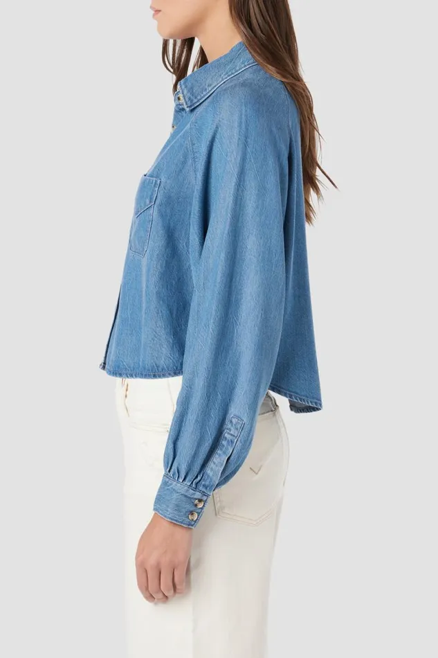 Tops and Sweaters Women Hudson Jeans Raglan Balloon Sleeve Button Down Carnival