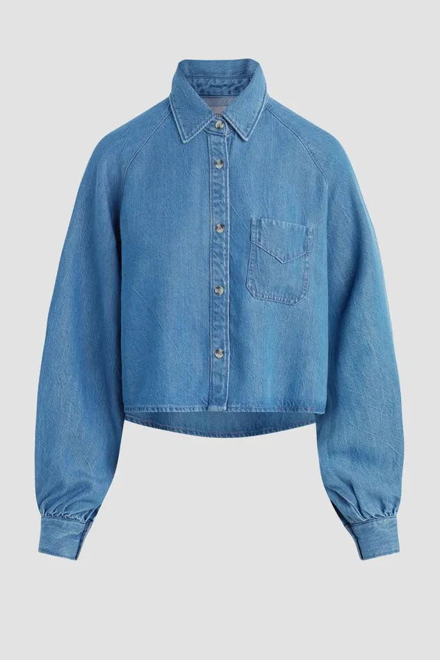 Tops and Sweaters Women Hudson Jeans Raglan Balloon Sleeve Button Down Carnival