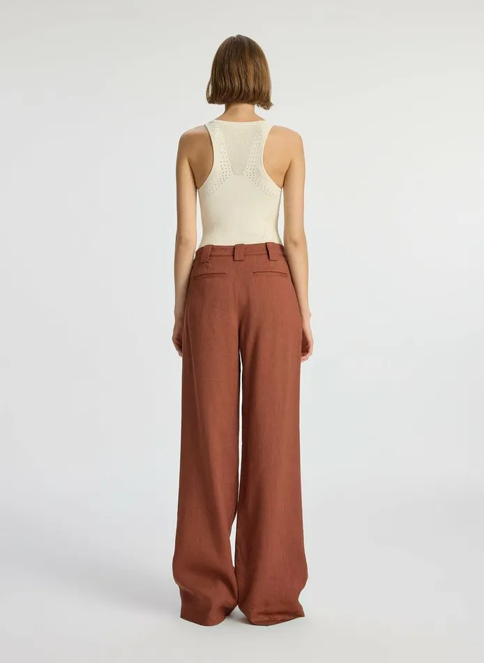 Tops Women ALC Ina Compact Pointelle Bodysuit Buttercream Tops Women ALC Ina Compact Pointelle Bodysuit Buttercream