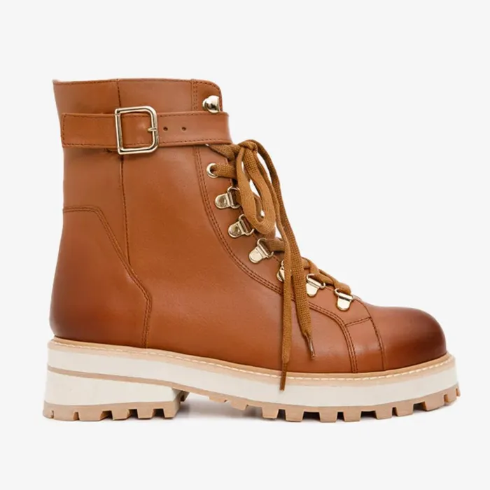 Vinci Leather Boots and Booties The Belgrano Tan Leather LaceUp Ankle Boot With A Side Zipper 8211 Women Vinci Leather Boots and Booties The Belgrano Tan Leather LaceUp Ankle Boot With A Side Zipper 8211 Women
