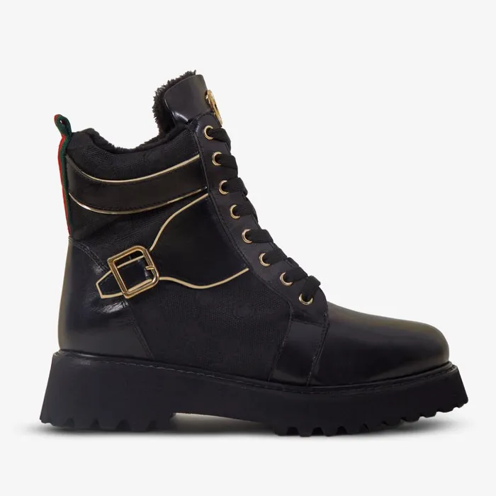 Vinci Leather Boots and Booties The Boston Black Leather LaceUp Ankle Boot With A Side Zipper 8211 Women Vinci Leather Boots and Booties The Boston Black Leather LaceUp Ankle Boot With A Side Zipper 8211 Women