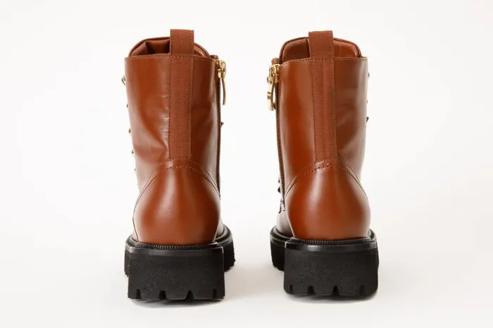 Vinci Leather Boots and Booties The Russel Brown Leather LaceUp Ankle Boot 8211 Women