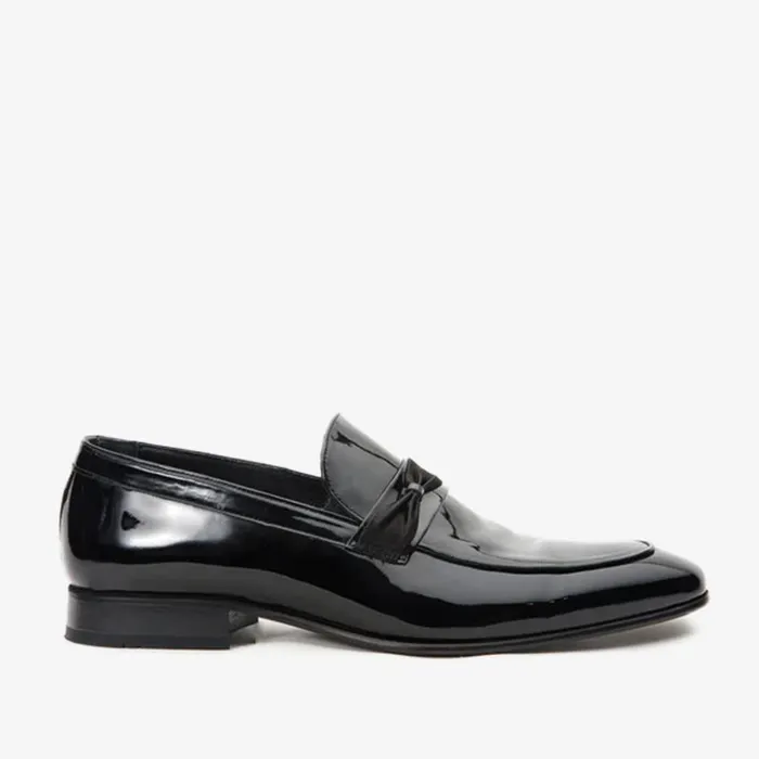 Vinci Leather Dress Shoes The Dodoma Black Patent Leather Loafer Shoe 8211 Men