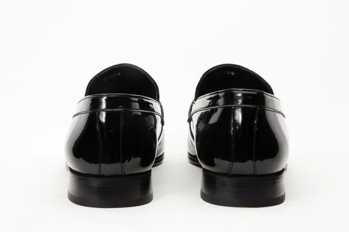 Vinci Leather Dress Shoes The Dodoma Black Patent Leather Loafer Shoe 8211 Men