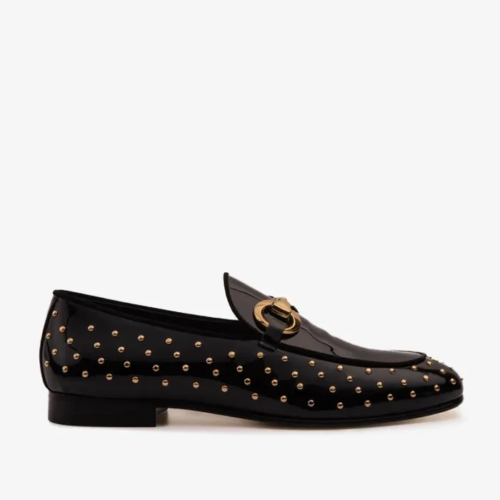 Vinci Leather Dress Shoes The Jupiter Shoe Black Spike Leather Bit Dress Loafer Limited Edition Shoe 8211 Men