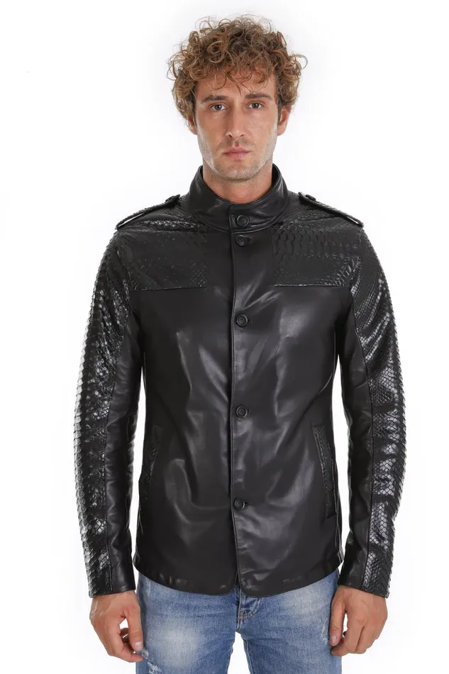 Vinci Leather Leather Jackets The Hepler Black Leather Jacket 8211 Men
