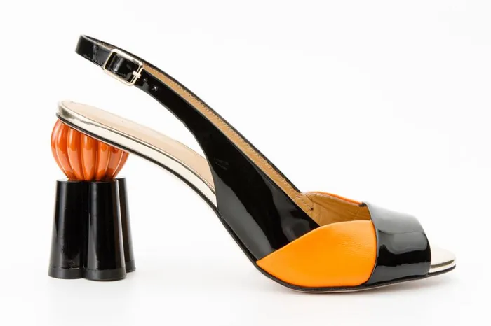 Vinci Leather Sandals The Rize Pumpkin Heel Leather Multicolor Sandal 8211 Women