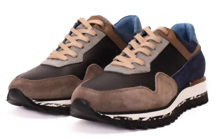 Vinci Leather Sneakers The Hoskova Jean Blue Leather Sneaker 8211 Men