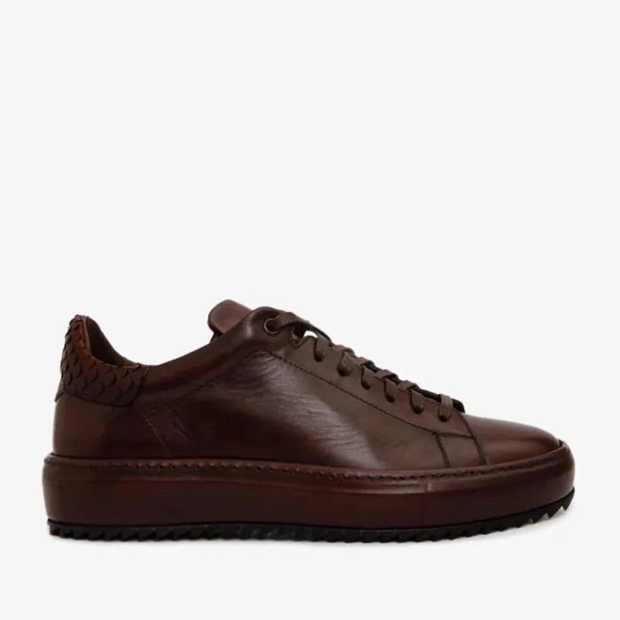 Vinci Leather Sneakers The Noble Burgundy Leather Sneaker 8211 Men
