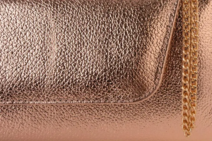 Vinci Leather Women Bags The Ege Rose Gold Leather Clutch 8211 Women