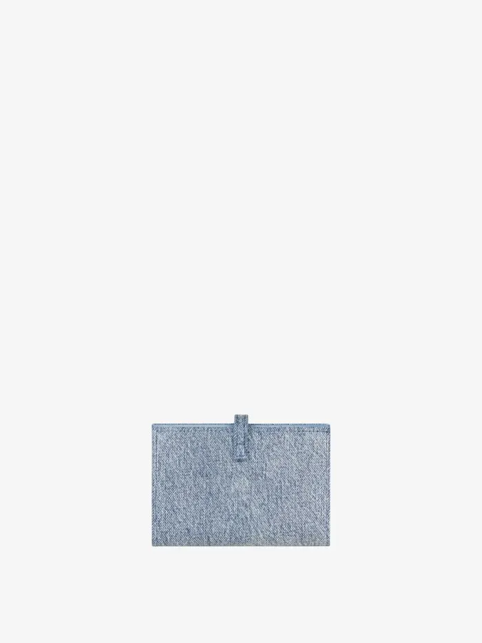 Voyou Wallet In Denim Medium Blue Women Givenchy Wallets and Card Holders