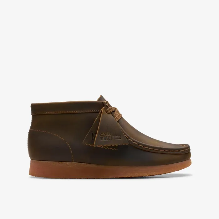 Wallabee Boot Older Beeswax Kids Clarks Originals