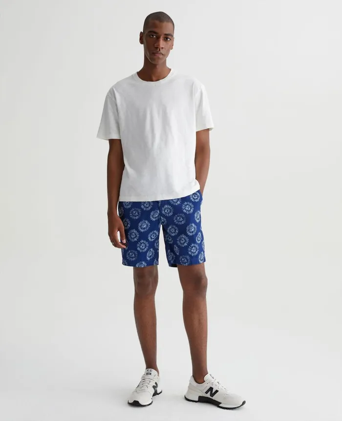 Wanderer Short Local Blue Multi Men AG Jeans Shorts