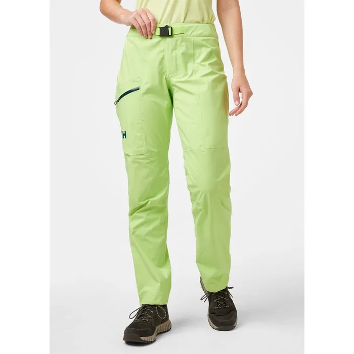 Waterproof Pants Women Helly Hansen W VERGLAS INFINITY SHELL PANT 395 Sharp Green