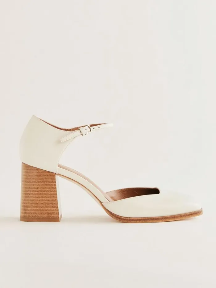 WeddingsShoes The Reformation Netty Pump Almond Leather