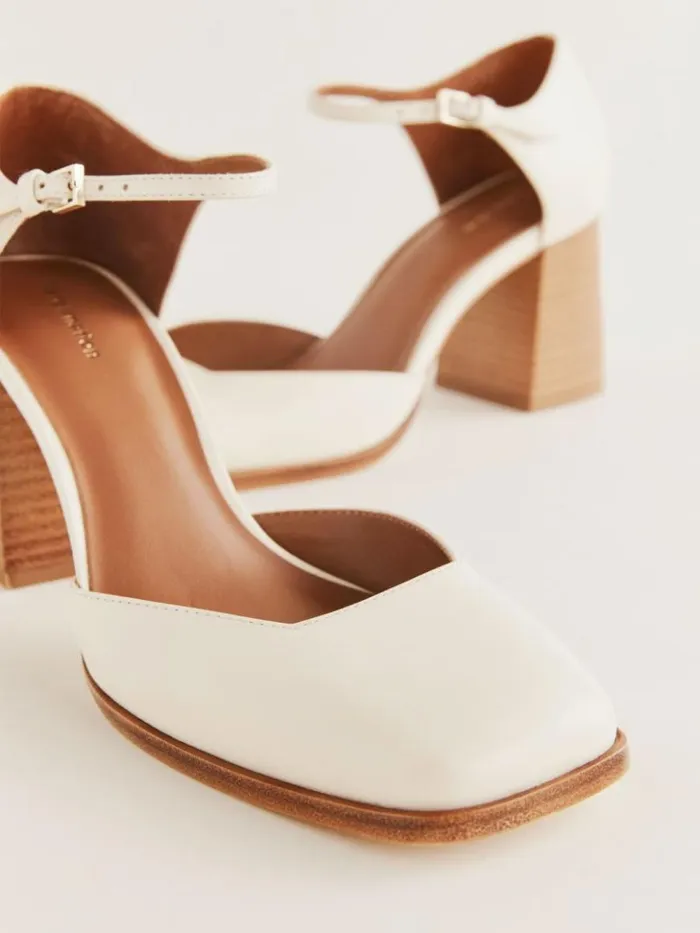 WeddingsShoes The Reformation Netty Pump Almond Leather