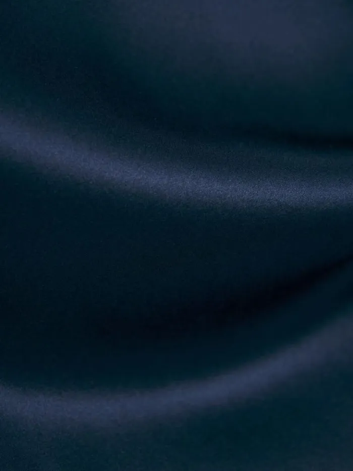 Weddings The Reformation Daniela Silk Dress Navy