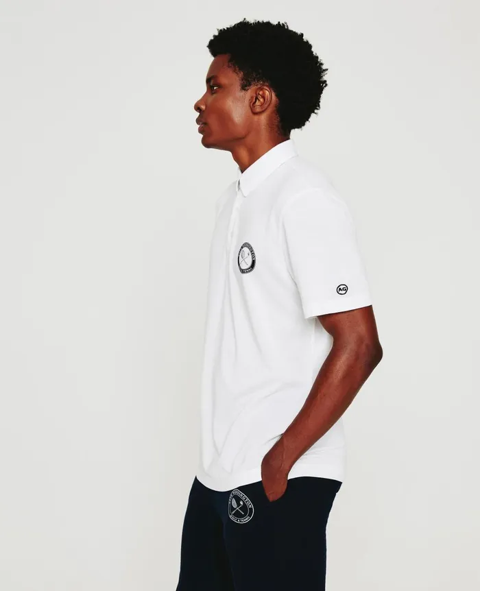 Weddington Polo Weddington Crest Match White Men AG Jeans Polos Weddington Polo Weddington Crest Match White Men AG Jeans Polos