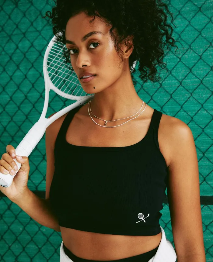 Weddington Tank Eb Racket Club Emblem Court Na Women AG Jeans Tees and Tanks