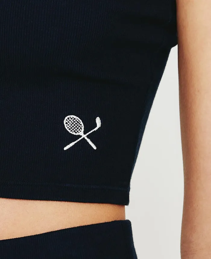 Weddington Tank Eb Racket Club Emblem Court Na Women AG Jeans Tees and Tanks Weddington Tank Eb Racket Club Emblem Court Na Women AG Jeans Tees and Tanks