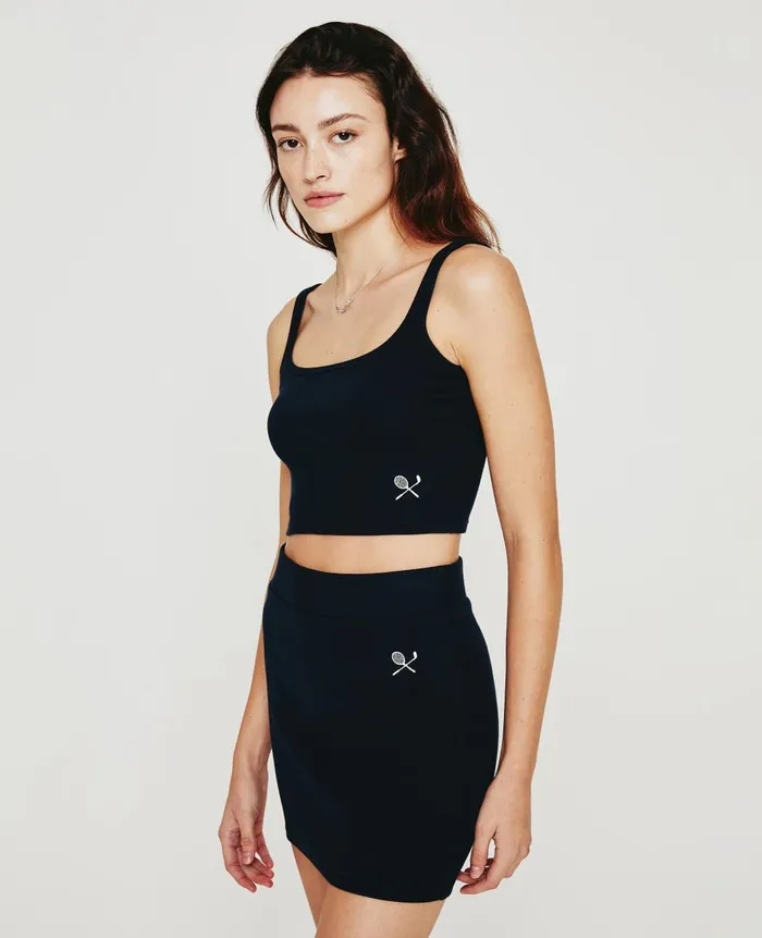 Weddington Tank Eb Racket Club Emblem Court Na Women AG Jeans Tees and Tanks Weddington Tank Eb Racket Club Emblem Court Na Women AG Jeans Tees and Tanks