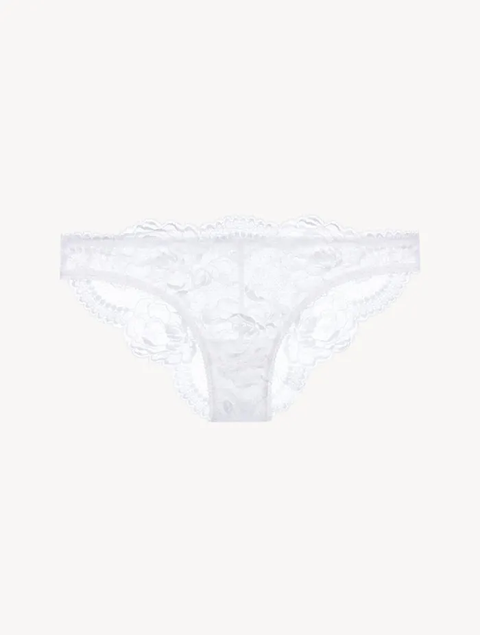 White Lace Brazilian Briefs Lingerie La Perla Brazilian
