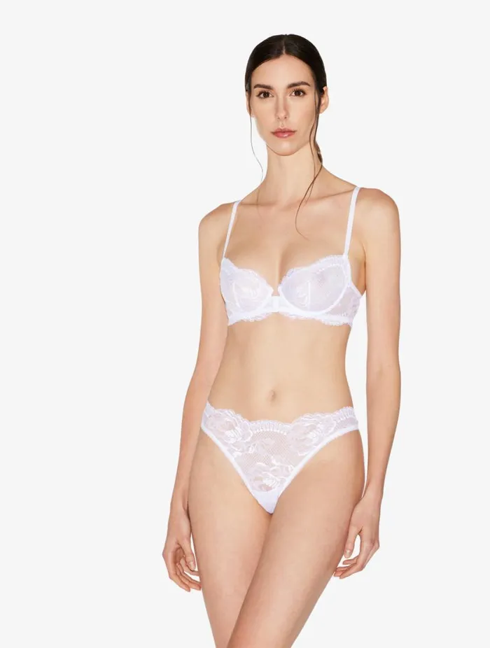 White Lace Brazilian Briefs Lingerie La Perla Brazilian