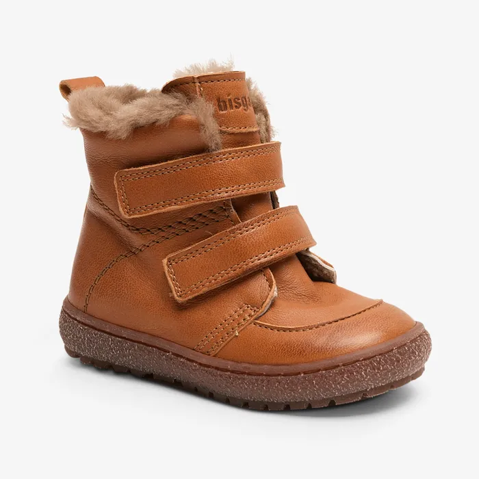 Winter boots storm lamb cognac Brown bisgaardshoes KIDS