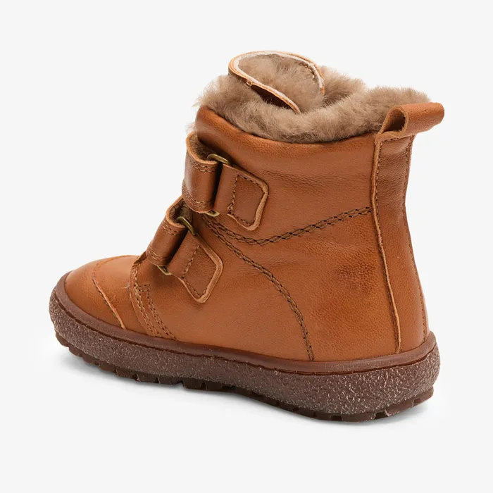 Winter boots storm lamb cognac Brown bisgaardshoes KIDS