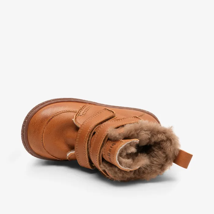Winter boots storm lamb cognac Brown bisgaardshoes KIDS